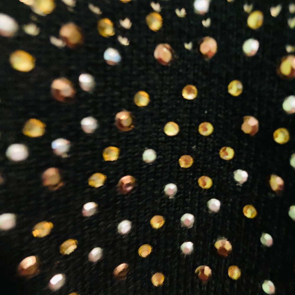 Alfred Dunner Black/Gold Pullover Sweater - Picture 7 of 8